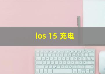 ios 15 充电